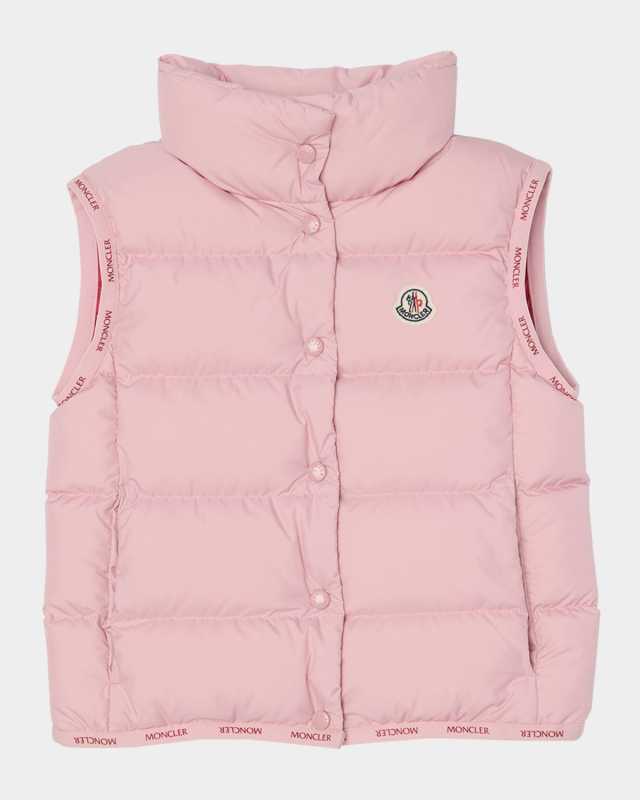 Girl's Badia Quilted Down Vest, Size 12-